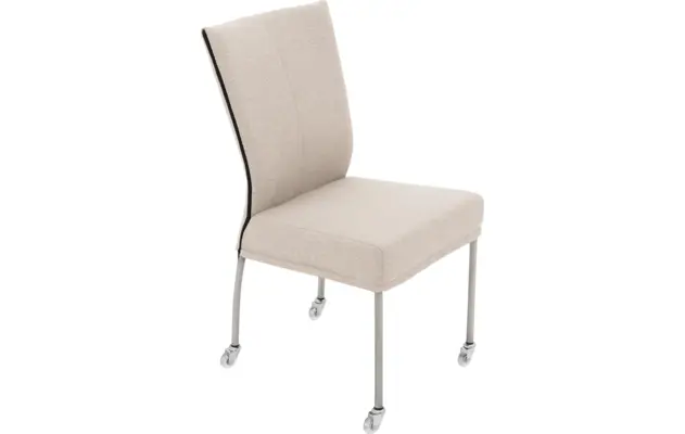 Goossens eetkamerstoel funk beige stof - 8224109-04