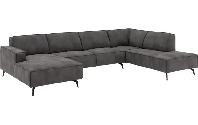 Goossens u bank hercules grijs microvezel - 8224468-02