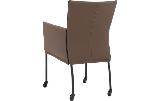 Goossens eetkamerstoel funk bruin leer - 8227237-02