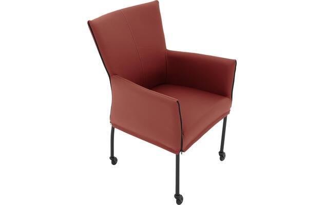 Goossens eetkamerstoel funk rood leer - 8227238-04