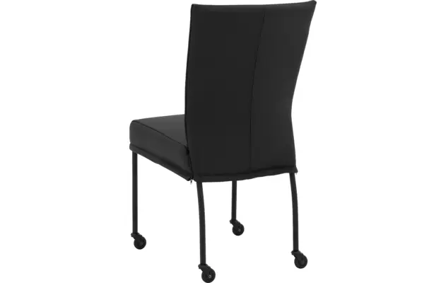 Goossens eetkamerstoel funk zwart leer - 8227256-02