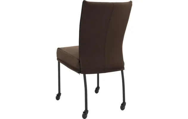 Goossens eetkamerstoel funk bruin leer - 8227258-02