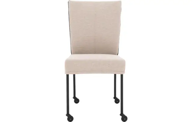 Goossens eetkamerstoel funk beige stof - 8227271-03