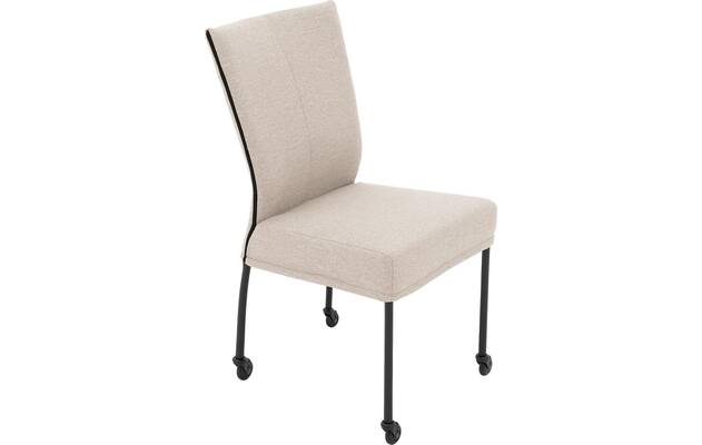 Goossens eetkamerstoel funk beige stof - 8227271-04