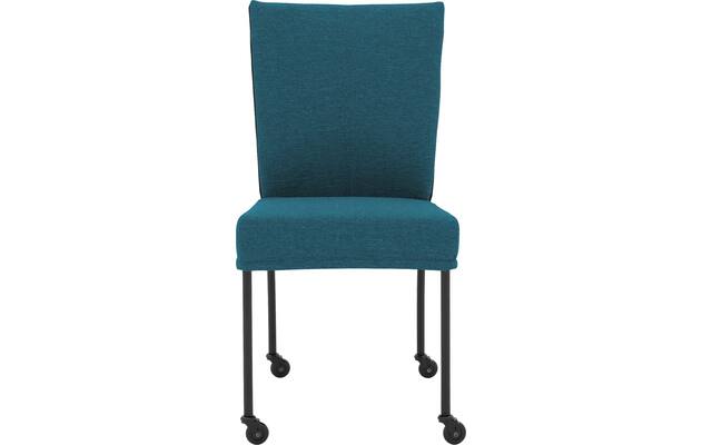 Goossens eetkamerstoel funk blauw stof - 8227274-03
