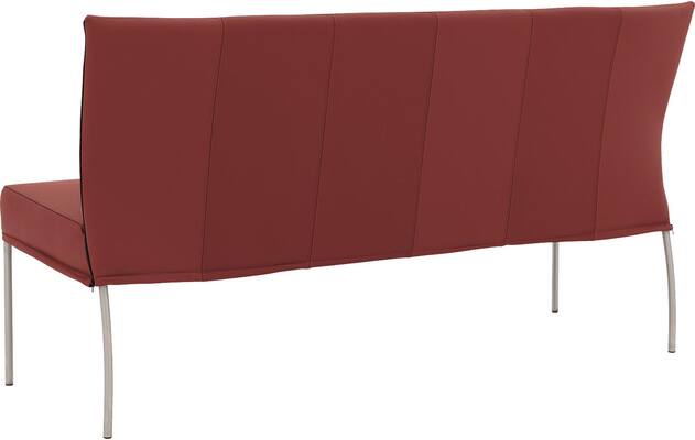 Goossens eetbank funk rood leer - 8227342-02