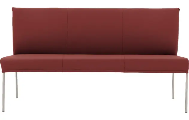 Goossens eetbank funk rood leer - 8227342-03