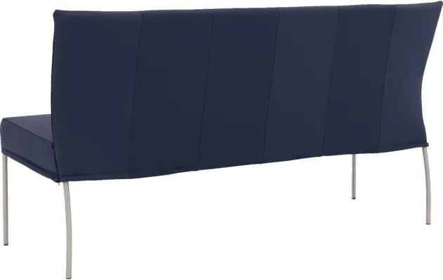 Goossens eetbank funk blauw leer - 8227343-02