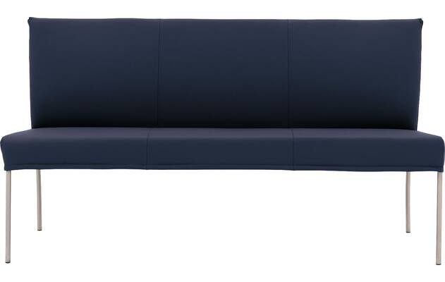 Goossens eetbank funk blauw leer - 8227343-03