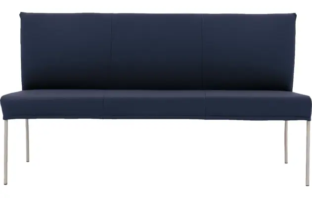 Goossens eetbank funk blauw leer - 8227343-03