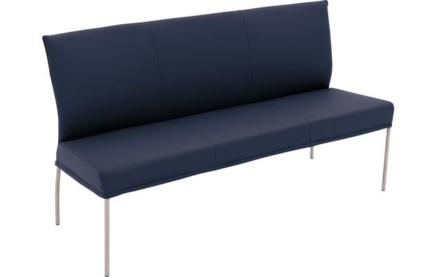 Goossens eetbank funk blauw leer - 8227343-04