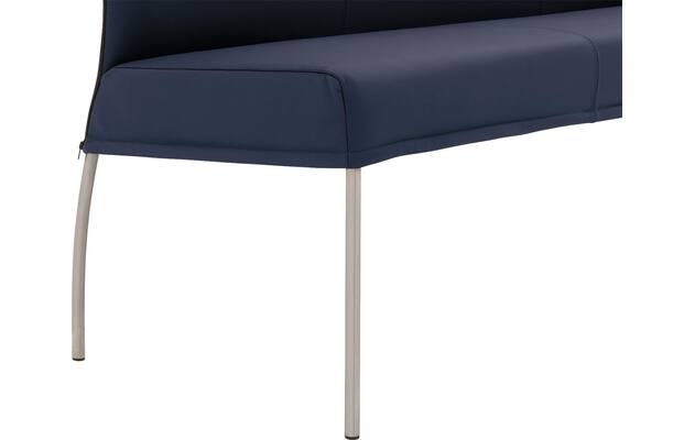 Goossens eetbank funk blauw leer - 8227343-05