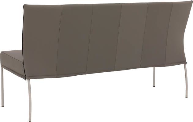 Goossens eetbank funk grijs leer - 8227344-02