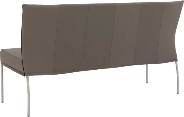 Goossens eetbank funk grijs leer - 8227344-02