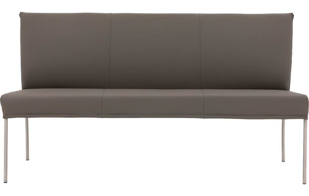Goossens eetbank funk grijs leer - 8227344-03