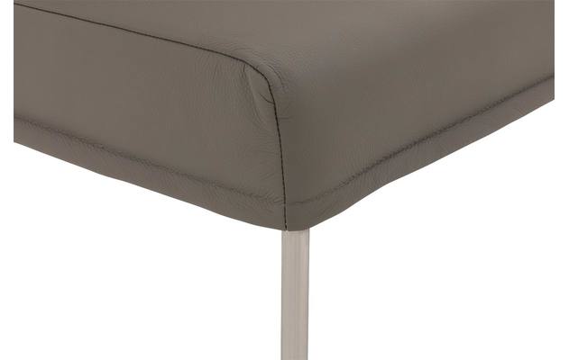 Goossens eetbank funk grijs leer - 8227344-06