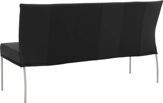 Goossens eetbank funk zwart leer - 8227345-02
