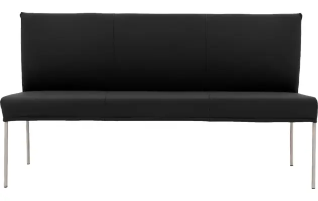 Goossens eetbank funk zwart leer - 8227345-03