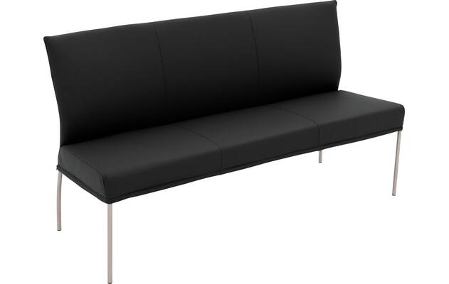 Goossens eetbank funk zwart leer - 8227345-04