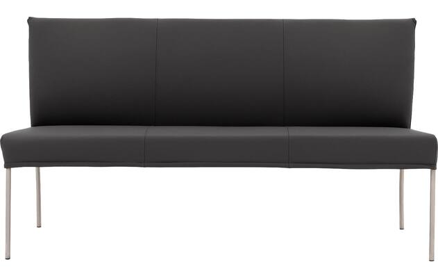 Goossens eetbank funk grijs leer - 8227347-03