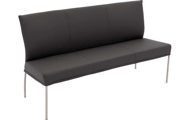 Goossens eetbank funk grijs leer - 8227347-04