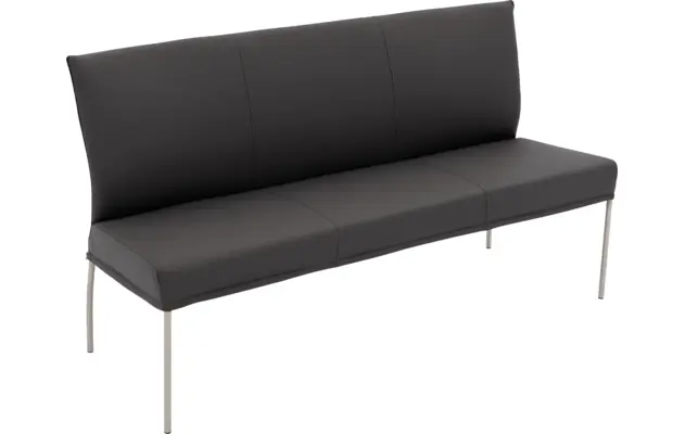 Goossens eetbank funk grijs leer - 8227347-04