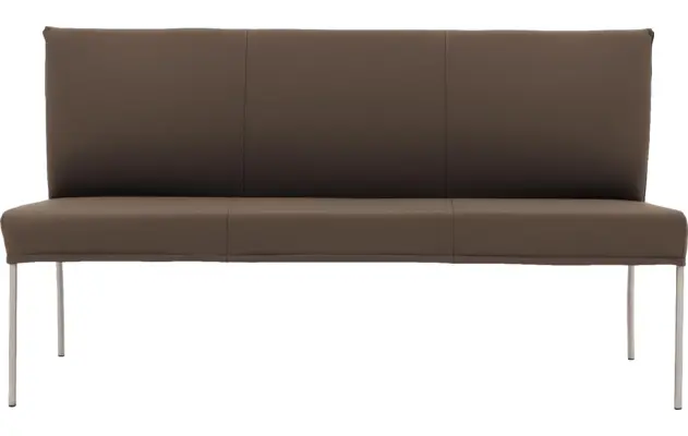 Goossens eetbank funk bruin leer - 8227353-03