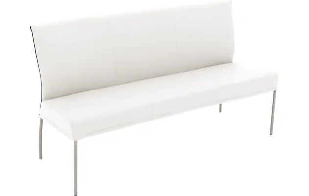 Goossens eetbank funk wit leer - 8227354-04