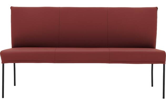 Goossens eetbank funk rood leer - 8227363-03