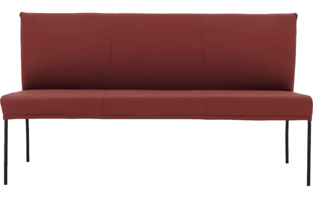 Goossens eetbank funk rood leer - 8227363-03