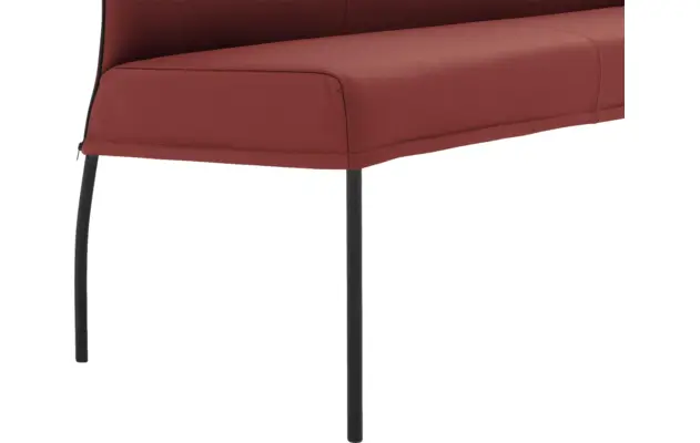 Goossens eetbank funk rood leer - 8227363-05