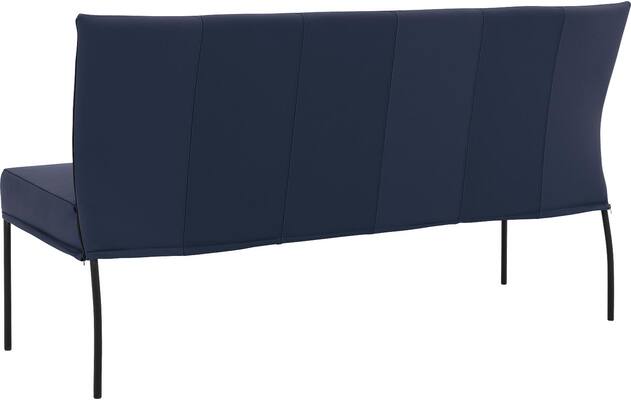 Goossens eetbank funk blauw leer - 8227364-02