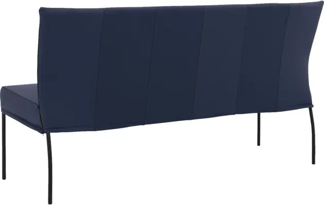 Goossens eetbank funk blauw leer - 8227364-02