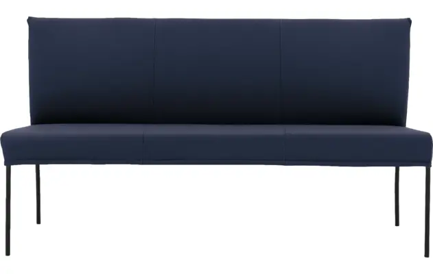 Goossens eetbank funk blauw leer - 8227364-03