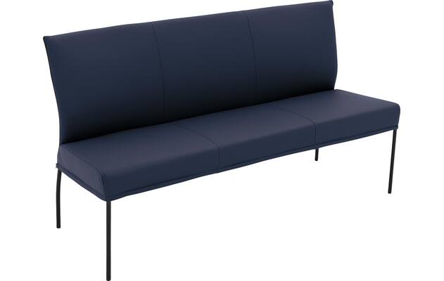 Goossens eetbank funk blauw leer - 8227364-04