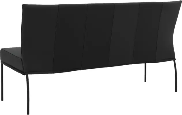 Goossens eetbank funk zwart leer - 8227366-02