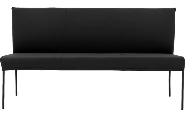 Goossens eetbank funk zwart leer - 8227366-03