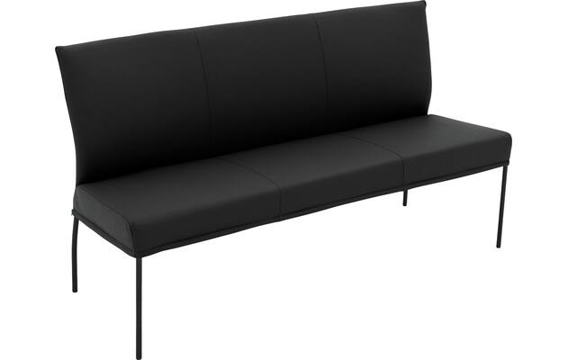 Goossens eetbank funk zwart leer - 8227366-04