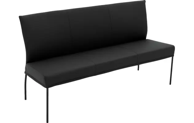Goossens eetbank funk zwart leer - 8227366-04