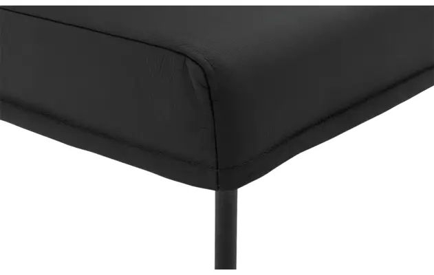 Goossens eetbank funk zwart leer - 8227366-06