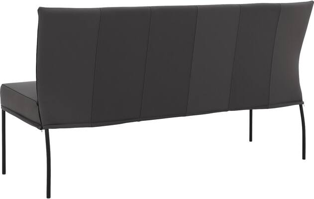 Goossens eetbank funk grijs leer - 8227368-02