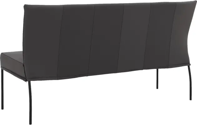 Goossens eetbank funk grijs leer - 8227368-02