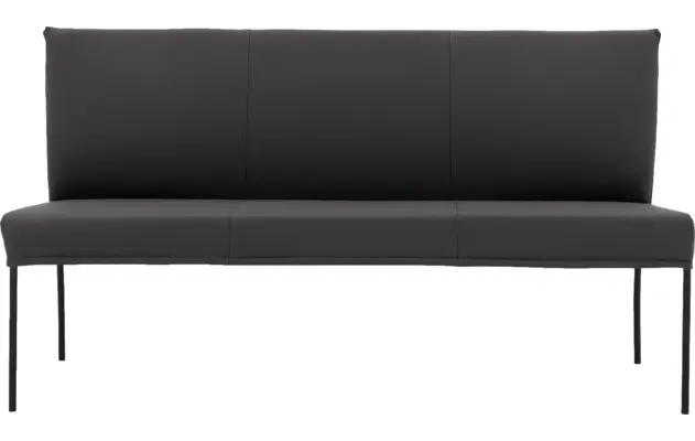 Goossens eetbank funk grijs leer - 8227368-03