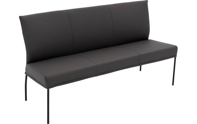 Goossens eetbank funk grijs leer - 8227368-04