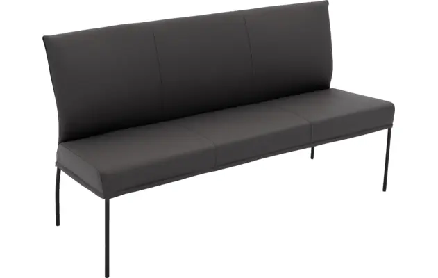 Goossens eetbank funk grijs leer - 8227368-04