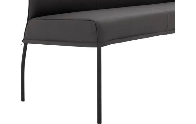 Goossens eetbank funk grijs leer - 8227368-05