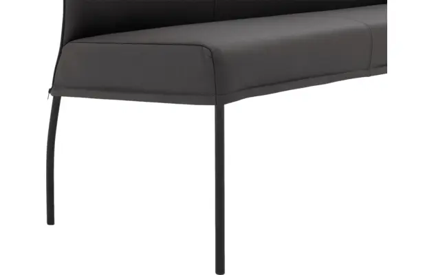 Goossens eetbank funk grijs leer - 8227368-05
