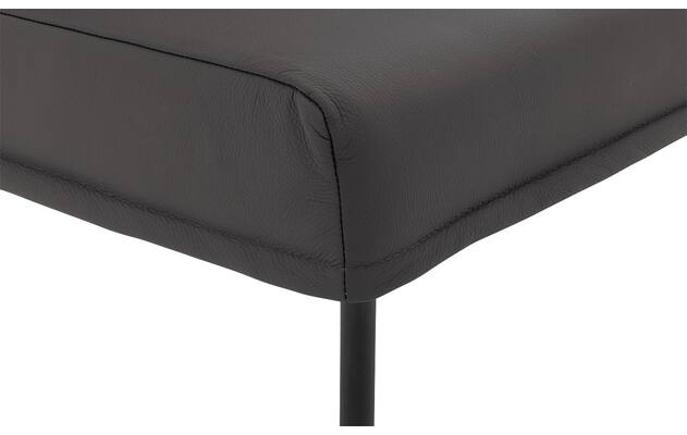 Goossens eetbank funk grijs leer - 8227368-06