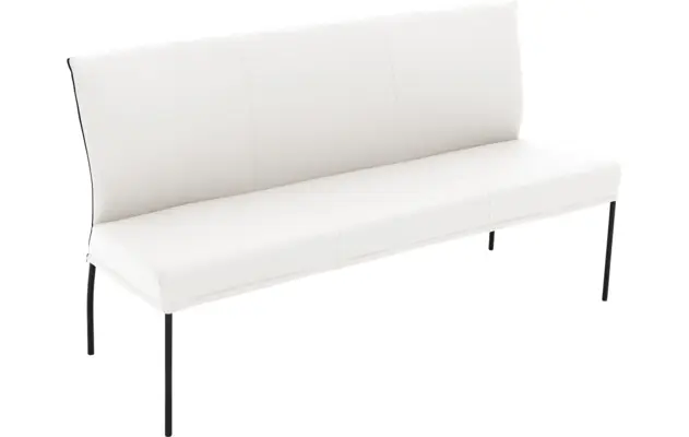 Goossens eetbank funk wit leer - 8227375-04