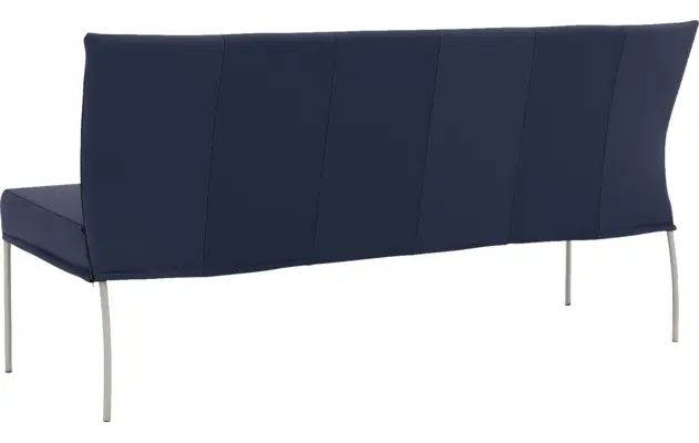 Goossens eetbank funk blauw leer - 8227395-02